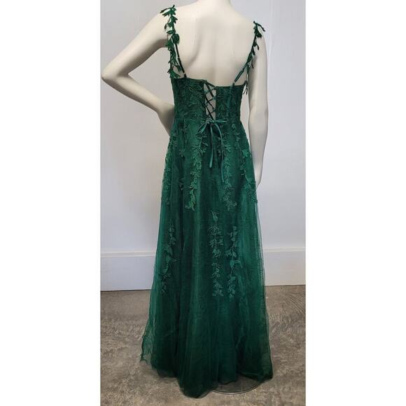 Evergreen Formal Gown Prom Dress Wedding Party Bridesmaid MOTB - Picture 13 of 14